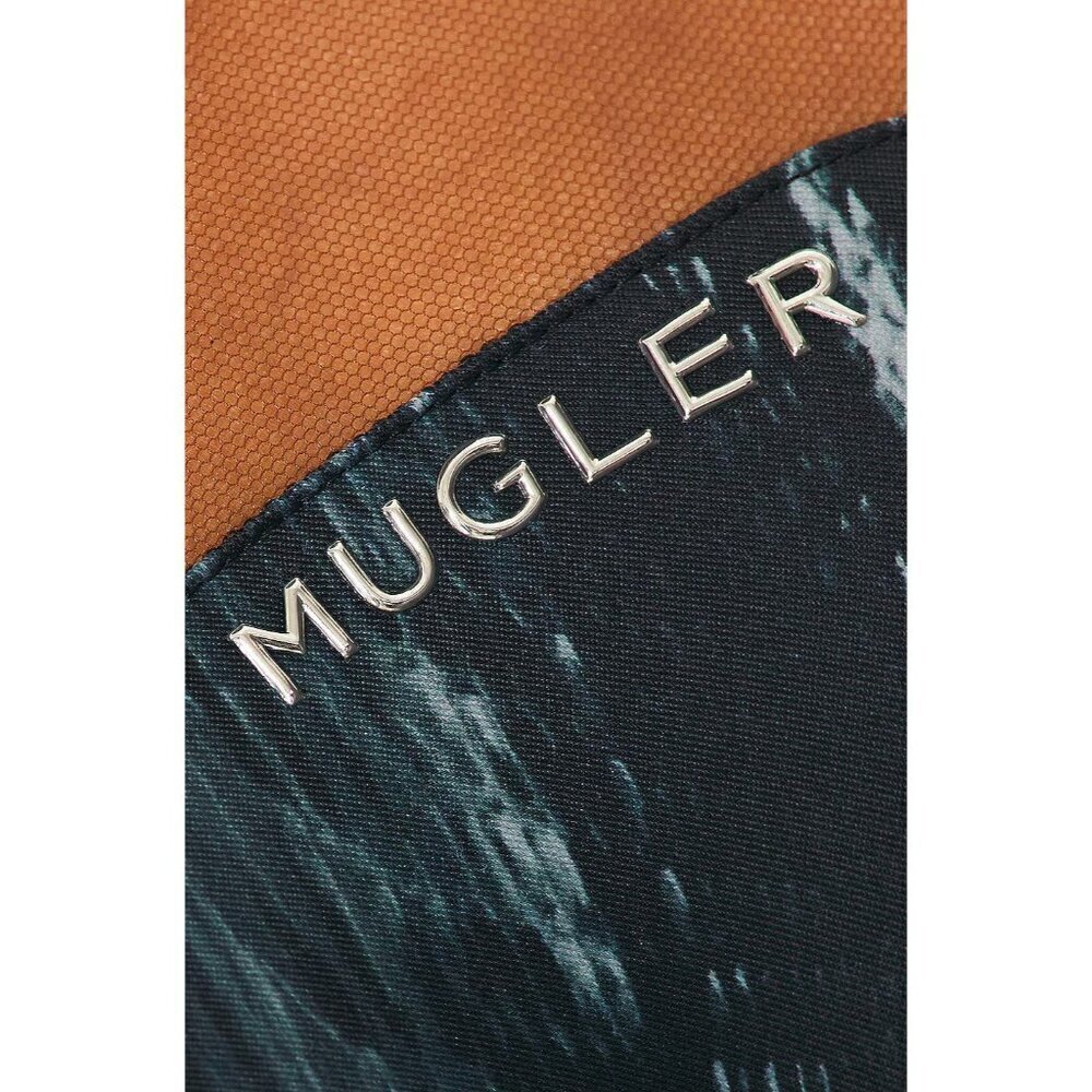 MUGLER Womens Long Sleeve Jumpsuit in Warped Snake Black Nude 34 New Catsuit - Picture 5 of 16